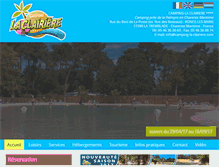Tablet Screenshot of camping-la-clairiere.com